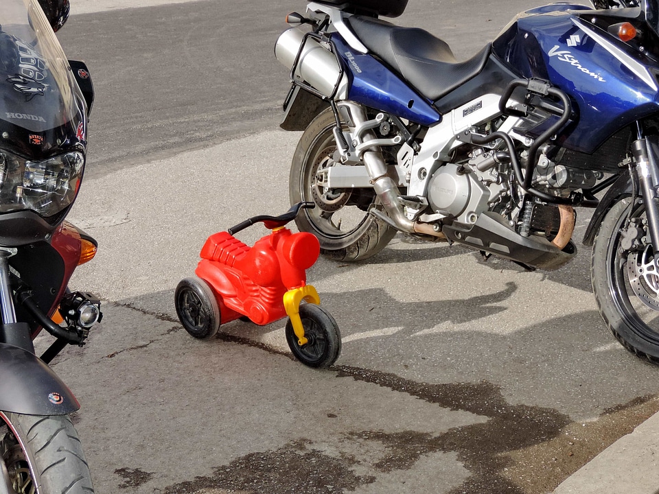 Motorcycle object plastic