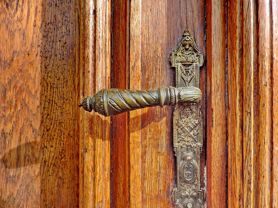 Brass ornament wood