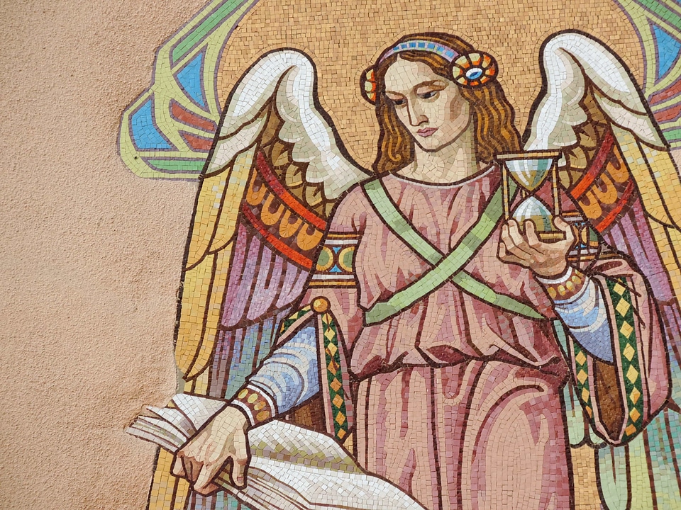 Angel book mosaic