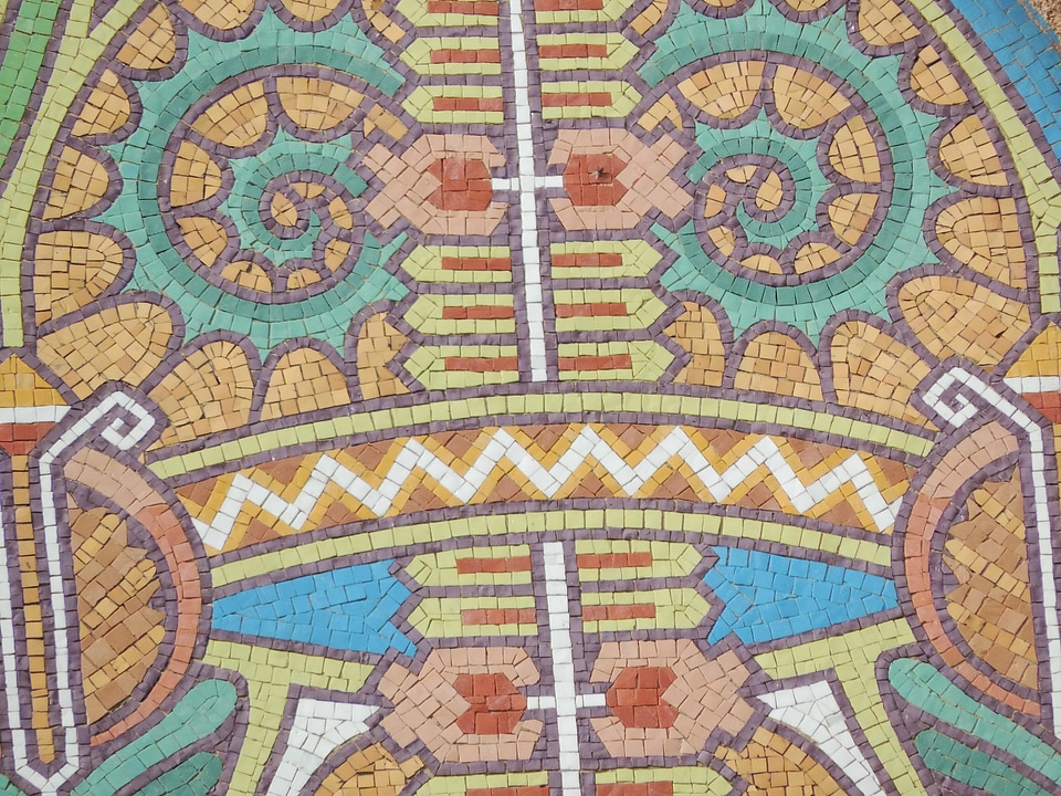 Arabesque colorful handmade
