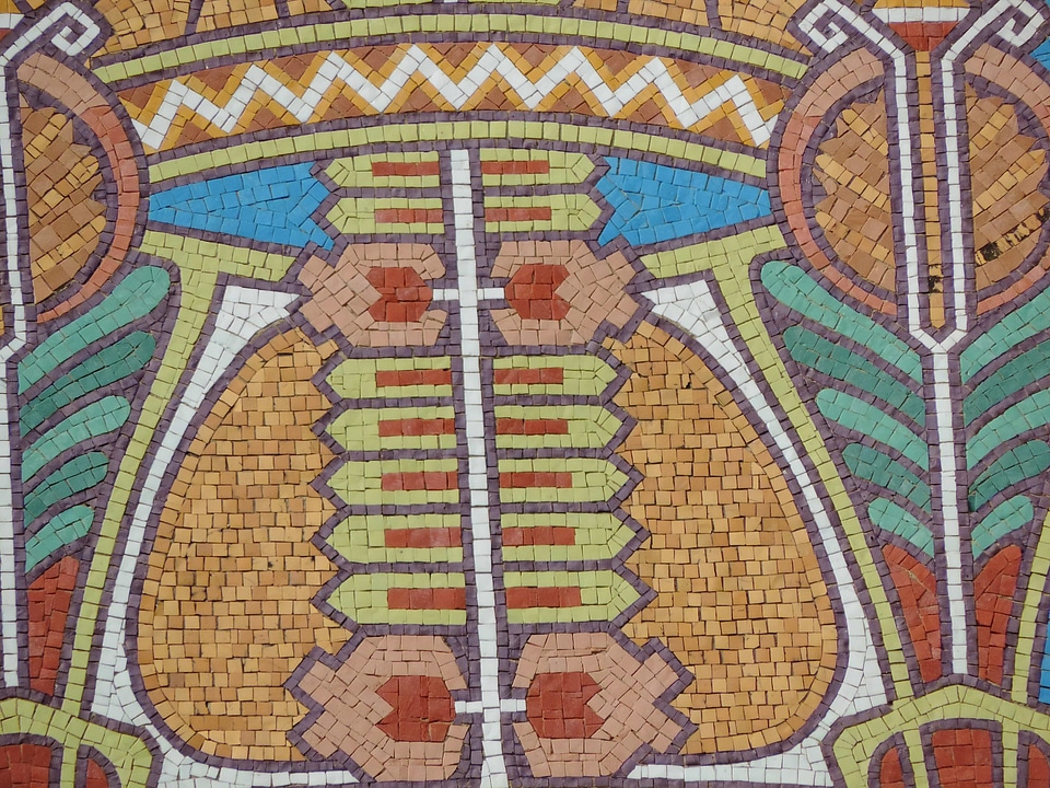 Arabesque colorful symbol