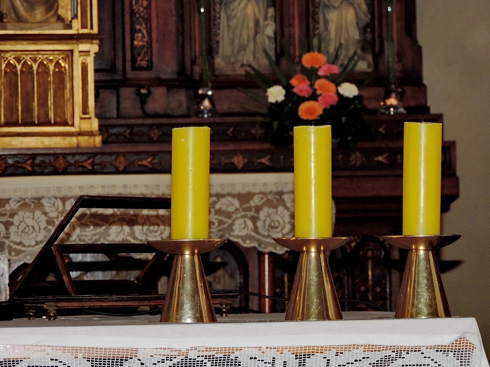 Candle candles yellow