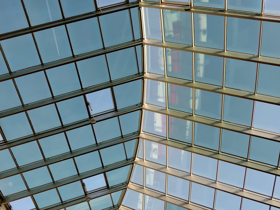 Roof transparent glass