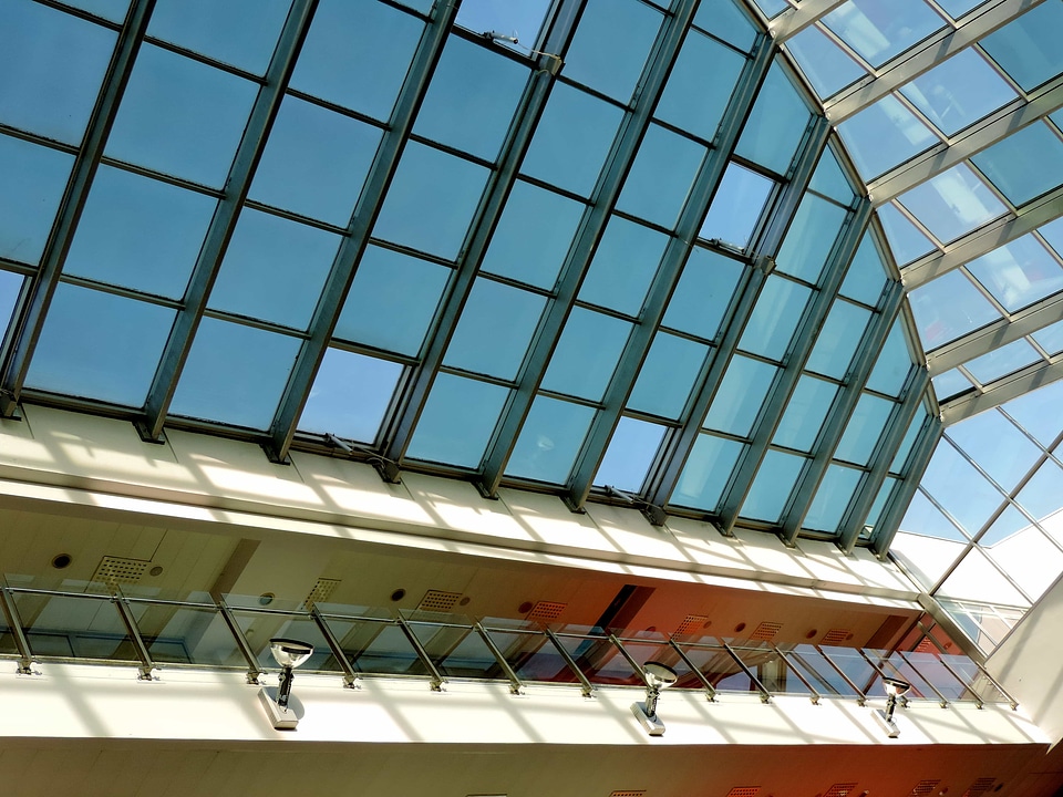 Balcony glass interior decoration