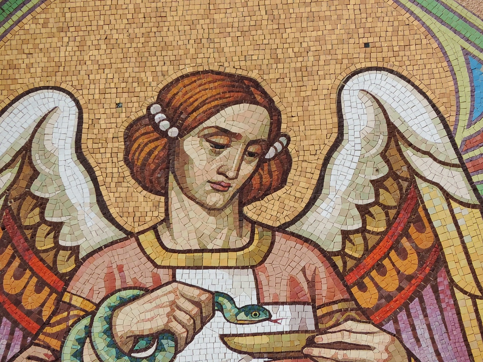 Angel culture mosaic