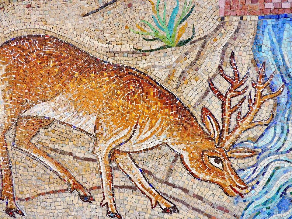 Animal deer mosaic