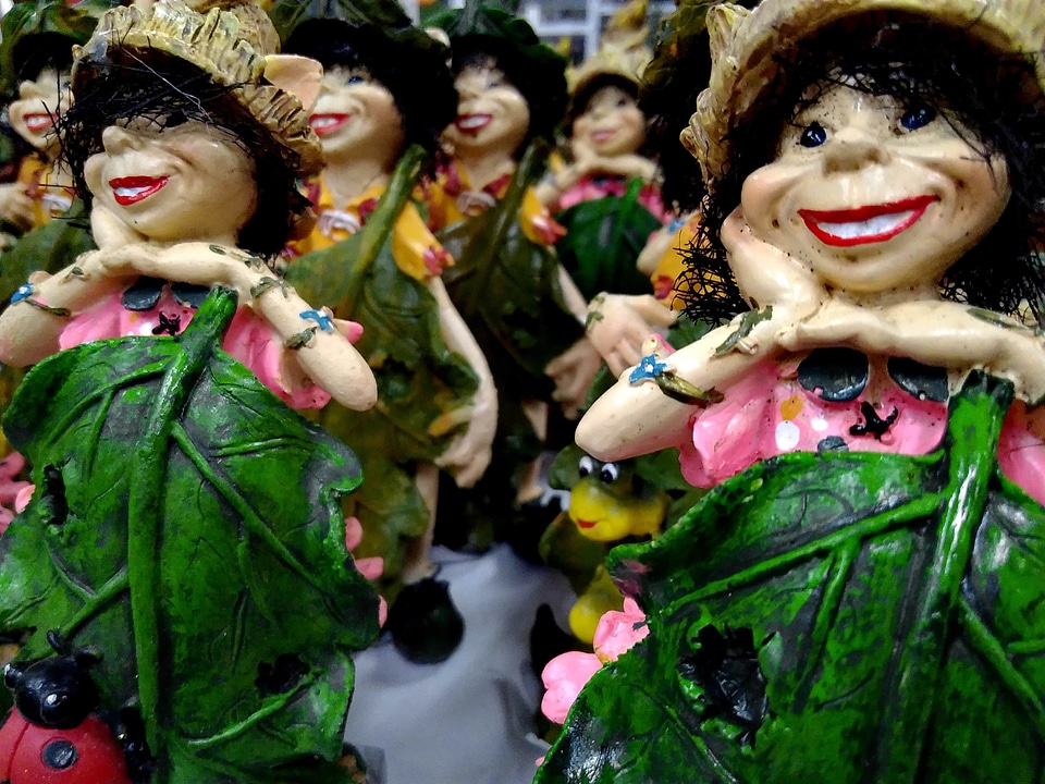 Ceramics colorful funny