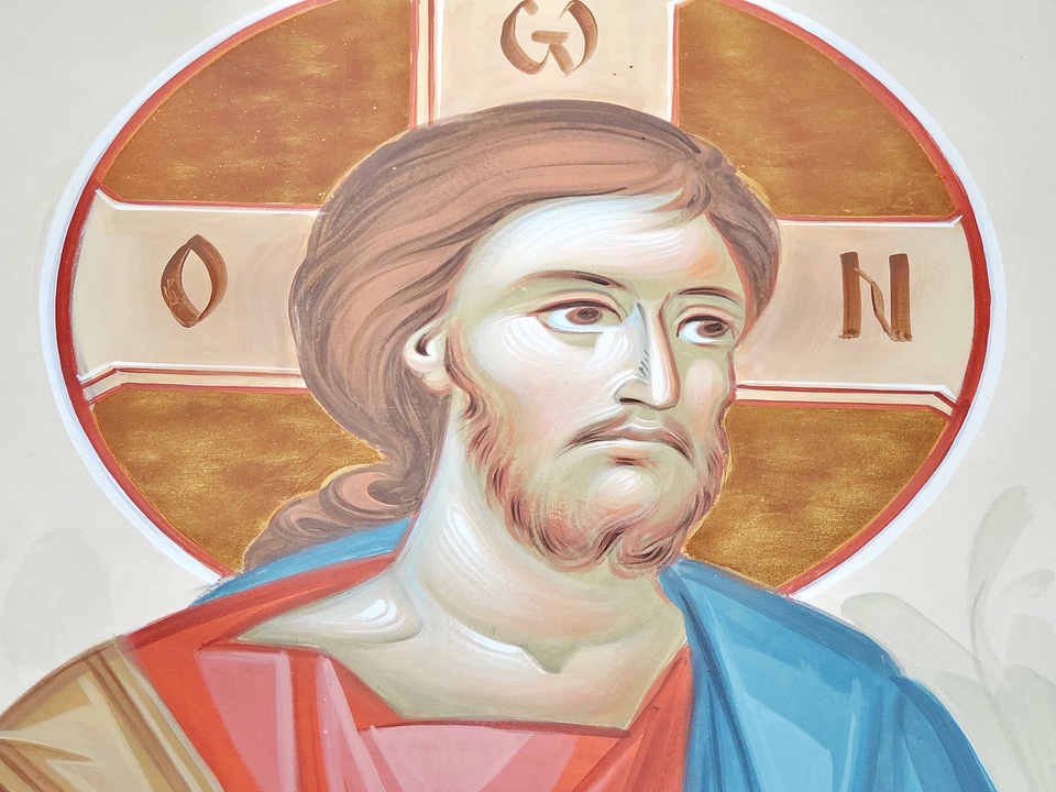 Medieval saint portrait