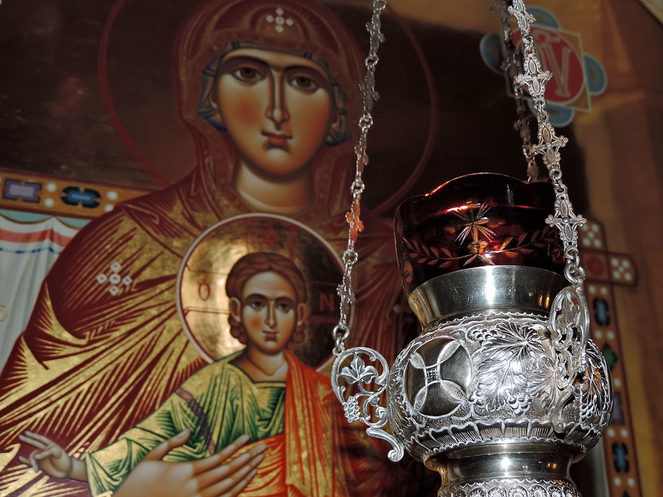 Christ icon metal