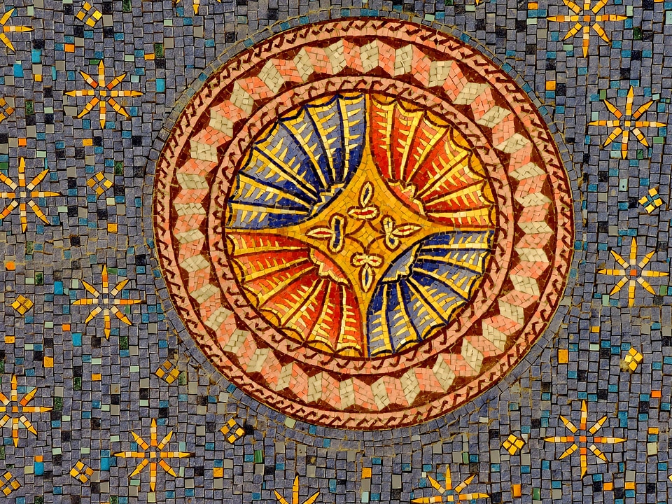 Arabesque colorful handmade