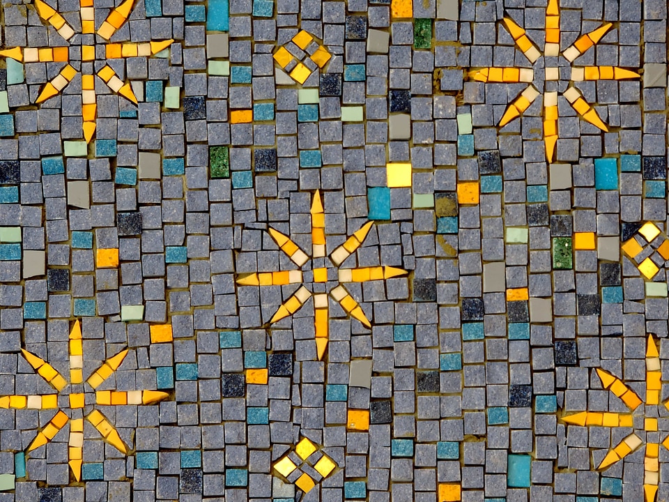 Handmade pattern mosaic