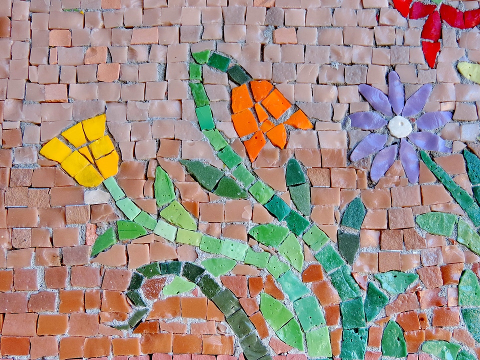 Flower Garden handmade mosaic