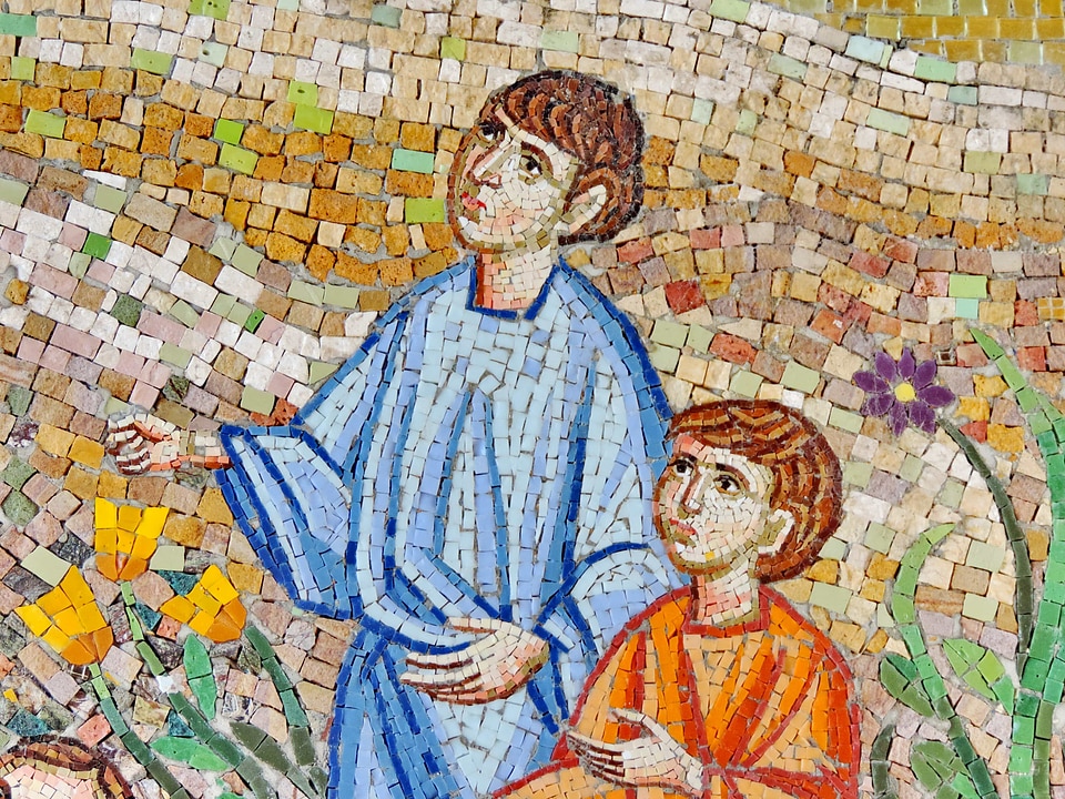 Children mosaic portrait