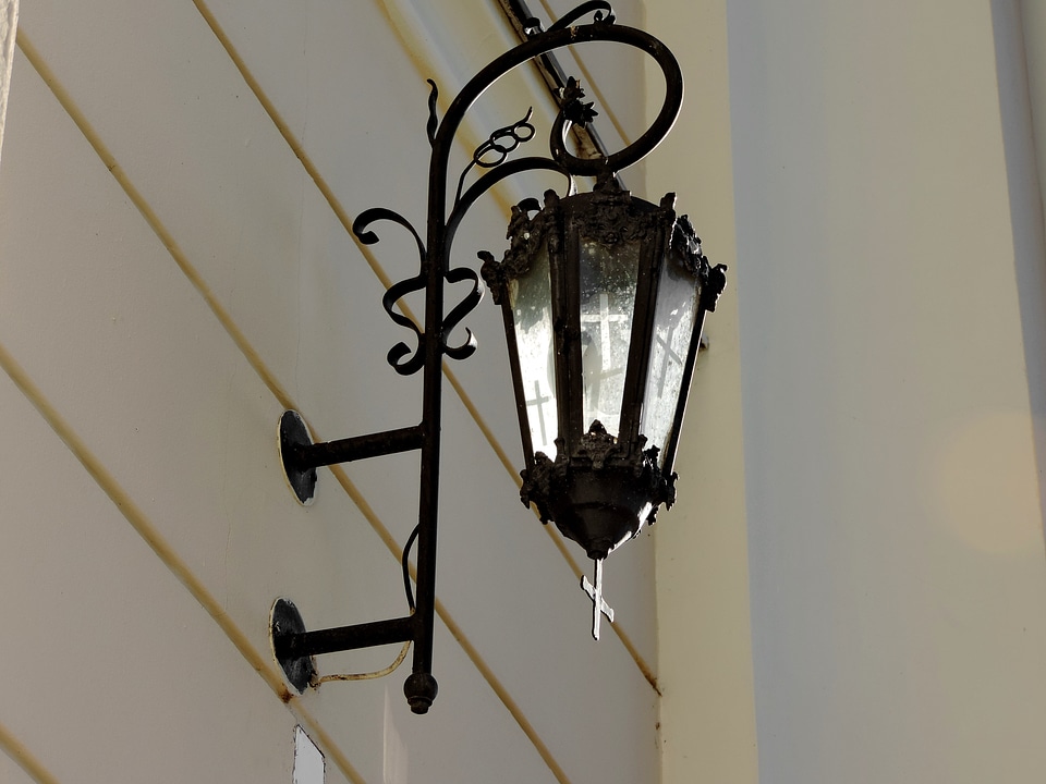Cast Iron christianity lamp