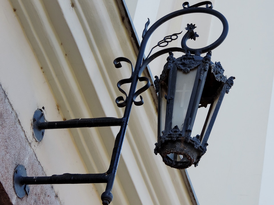 Cast Iron handmade lamp