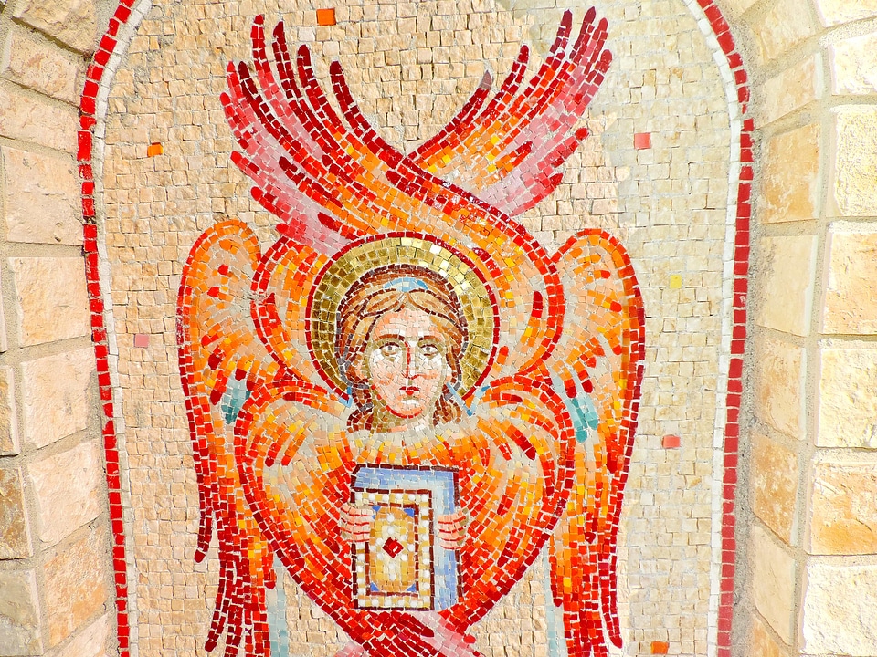 Angel christianity fire