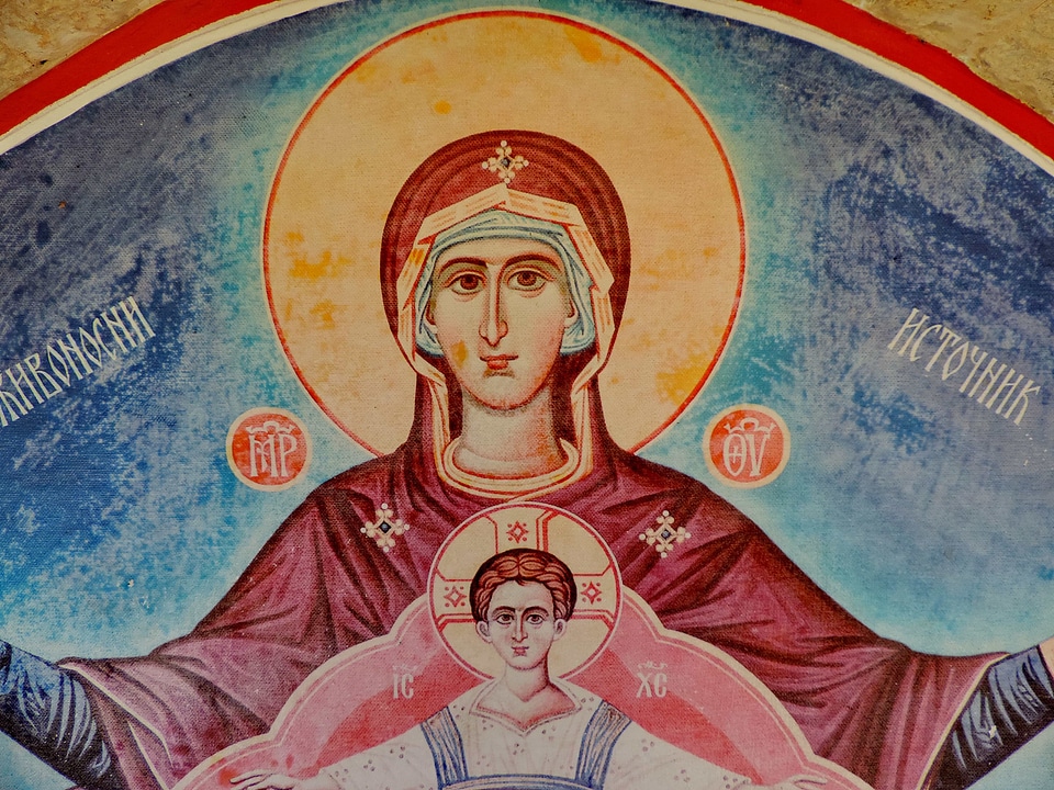 Christ icon mother