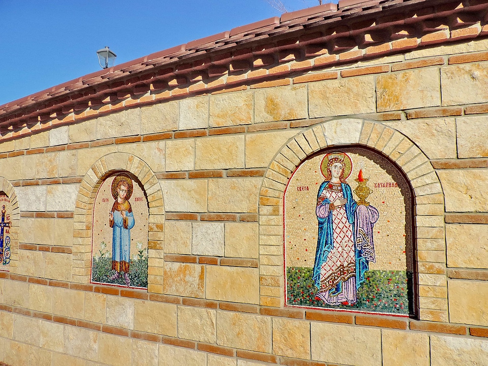 Building facade monastery
