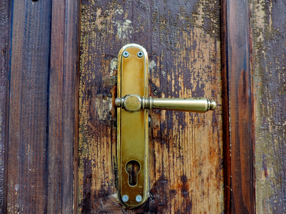 Door metal old photo