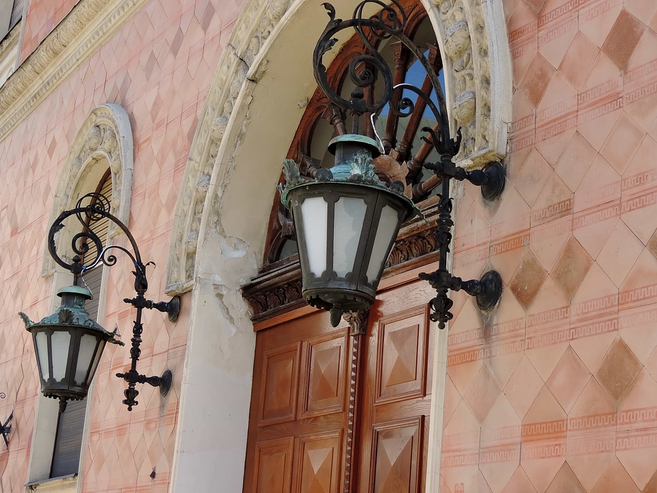 Cast Iron front door lamp
