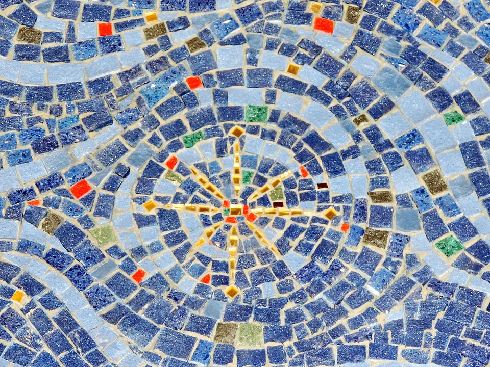 Arabesque mosaic abstract