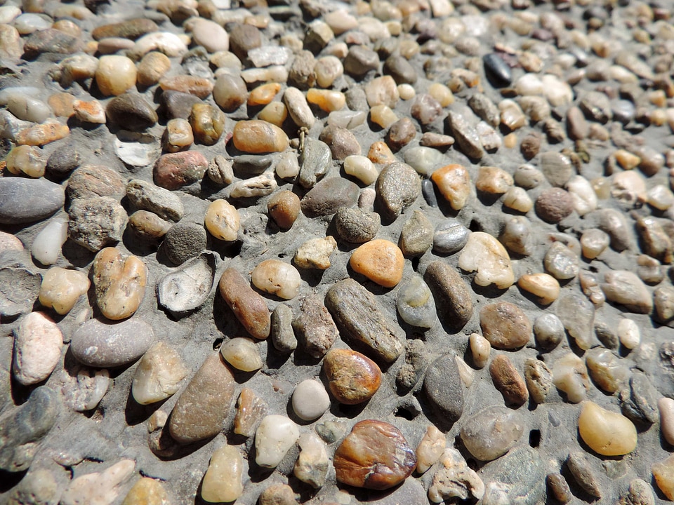 Concrete granite pebble photo