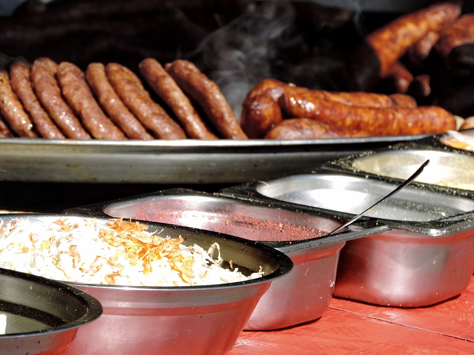 Barbecue fast food sausage
