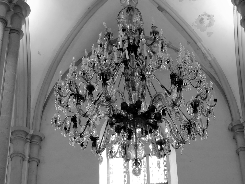Architecture church chandelier