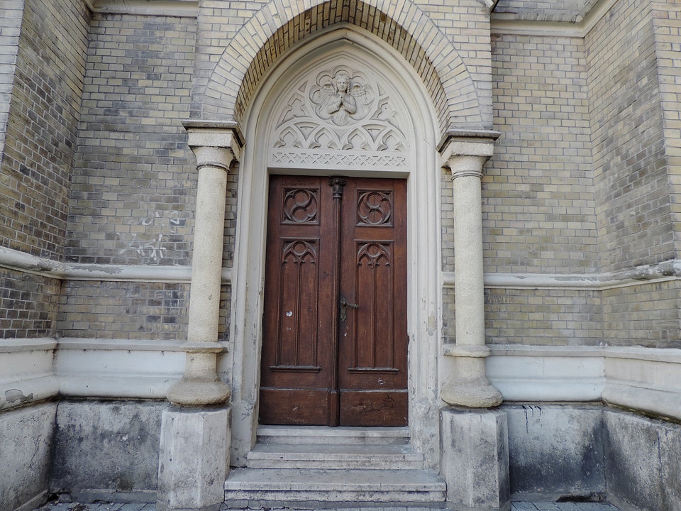 Catholic front door handmade photo
