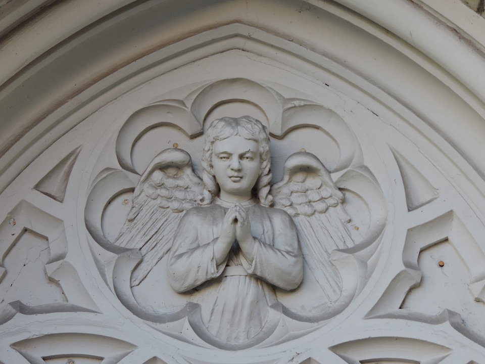 Angel white sculpture