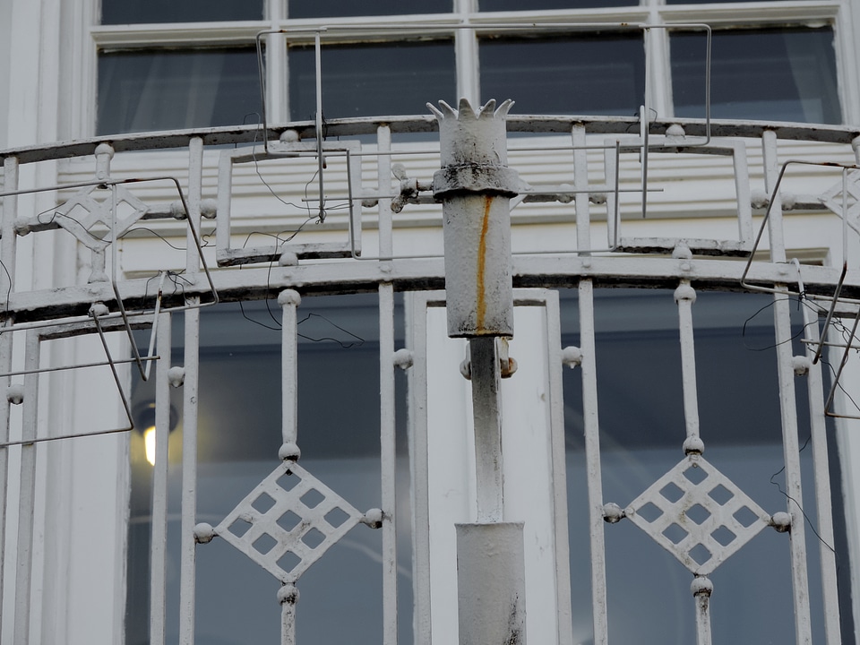 Arabesque cast iron balcony