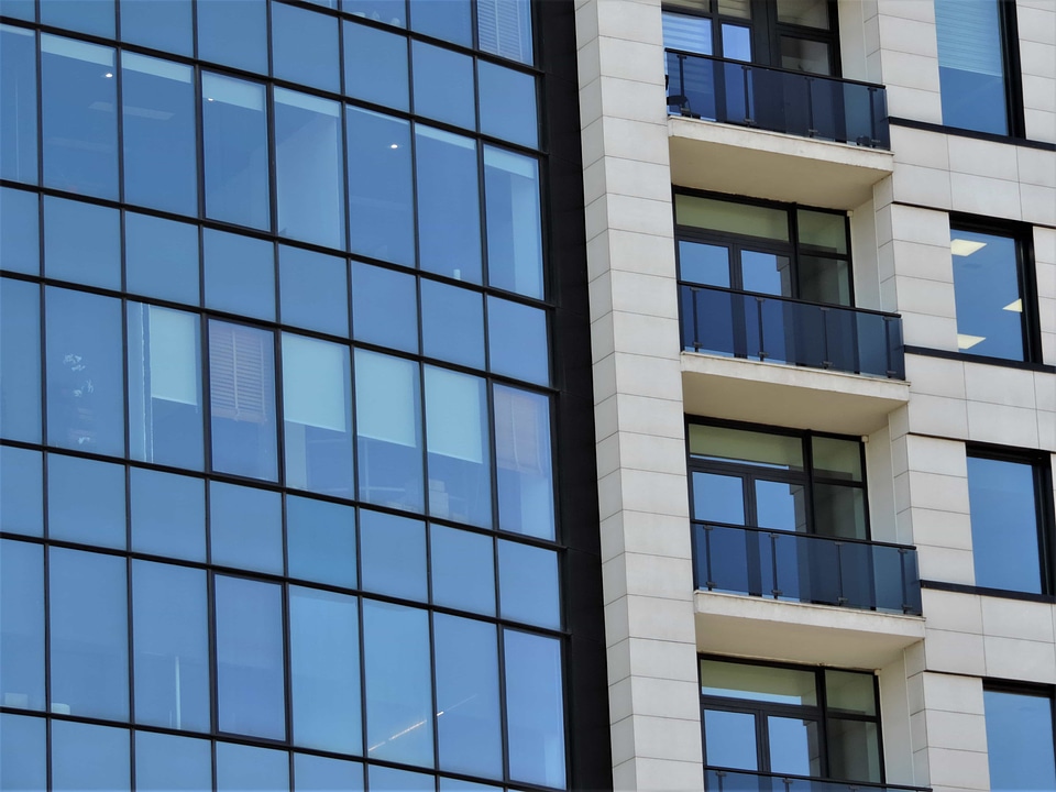 Reflection balcony building photo