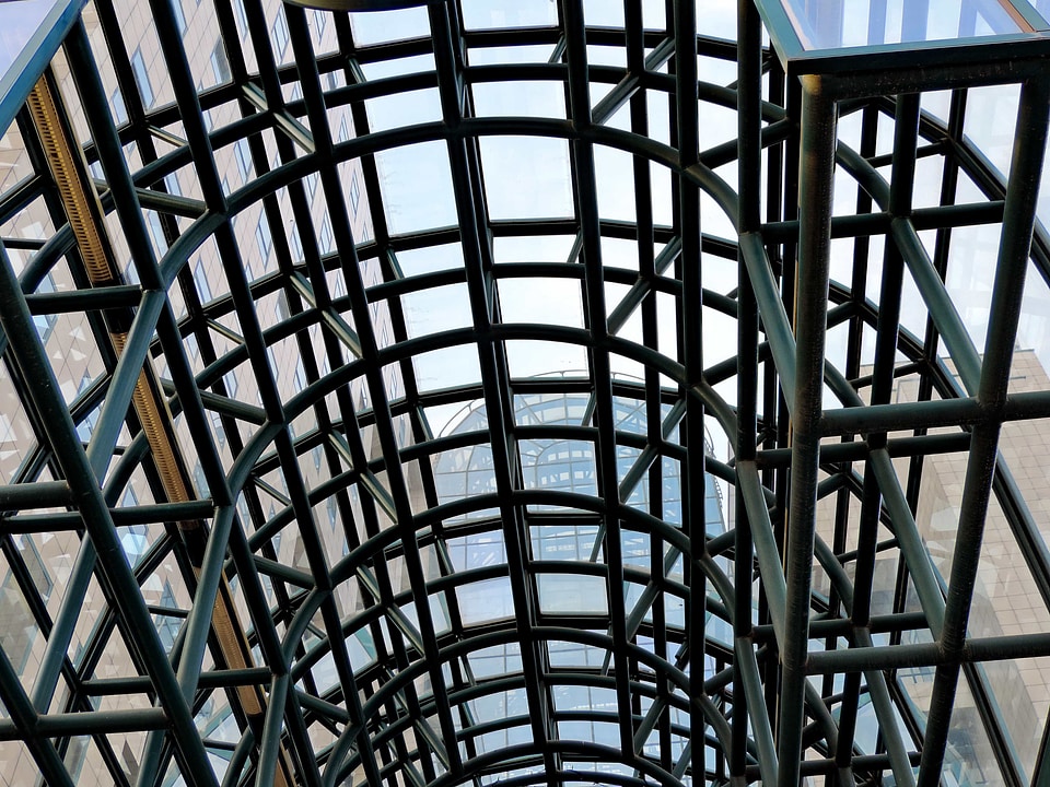 Construction downtown iron