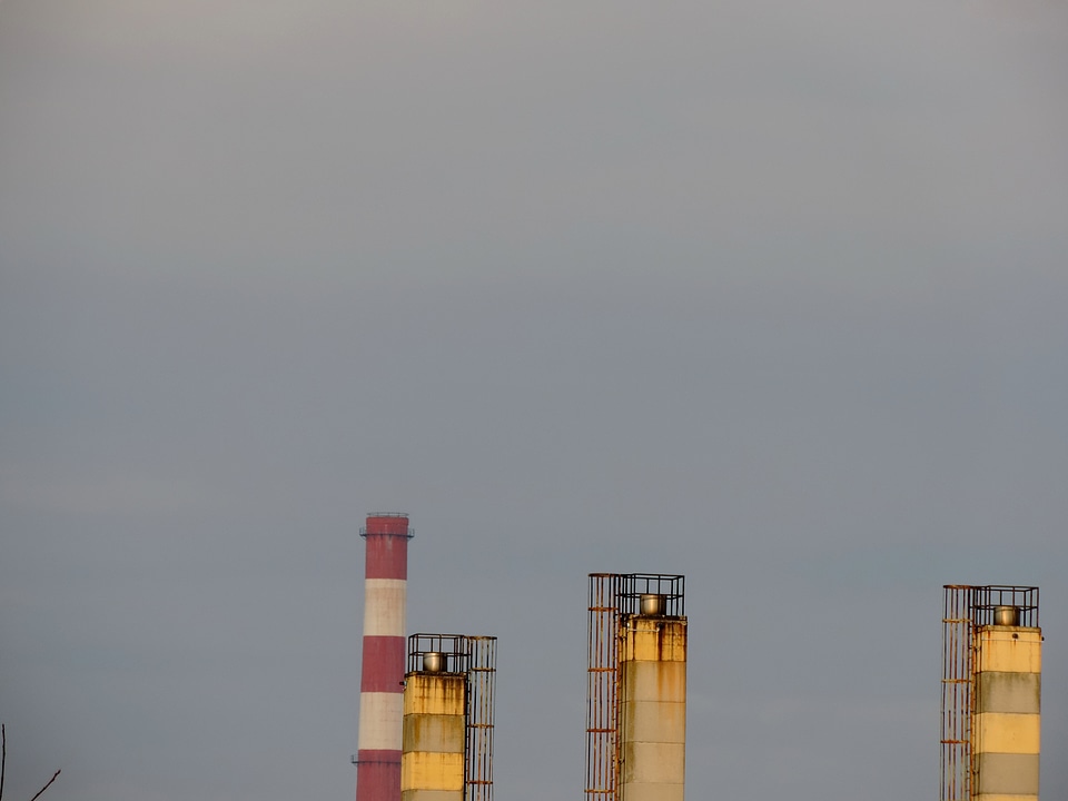Factory industrial pollution