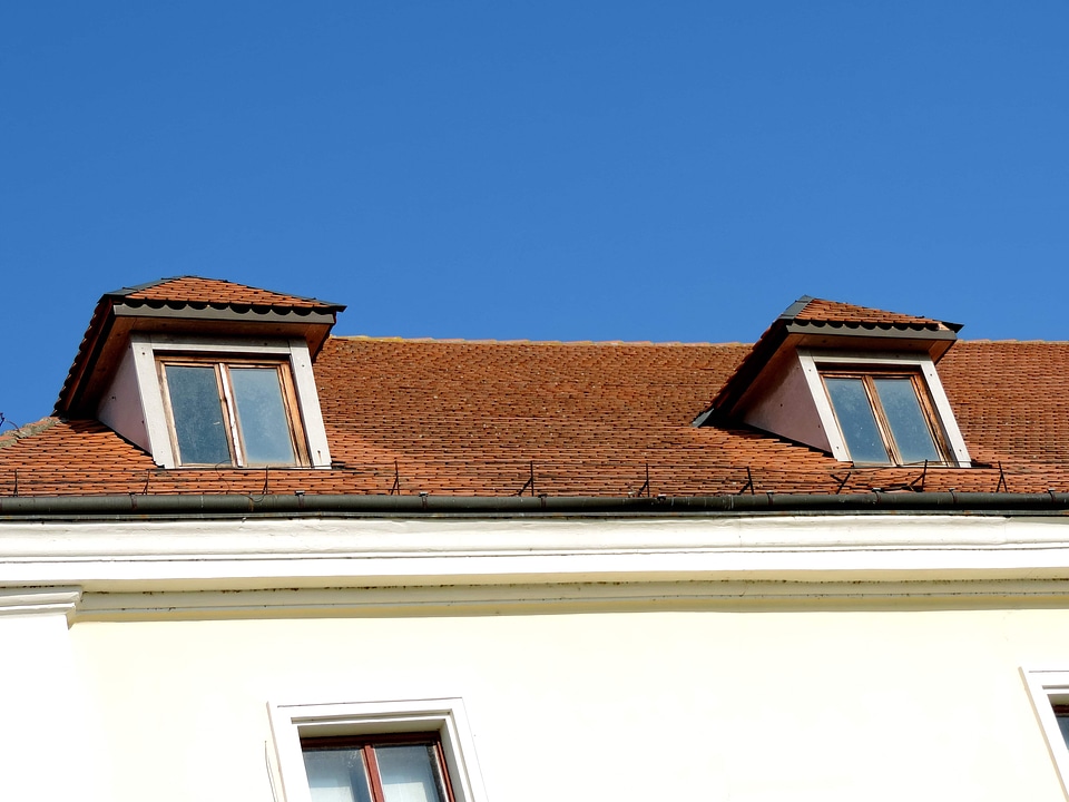 Tile roof house photo