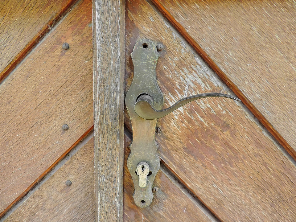 Brass carpentry front door