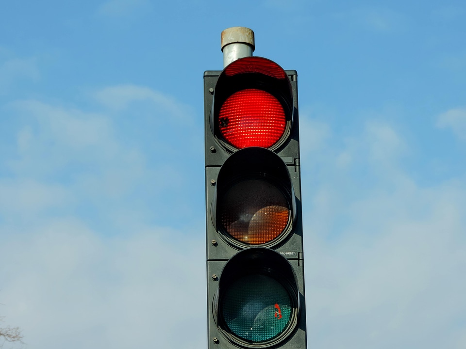 Light red semaphore photo