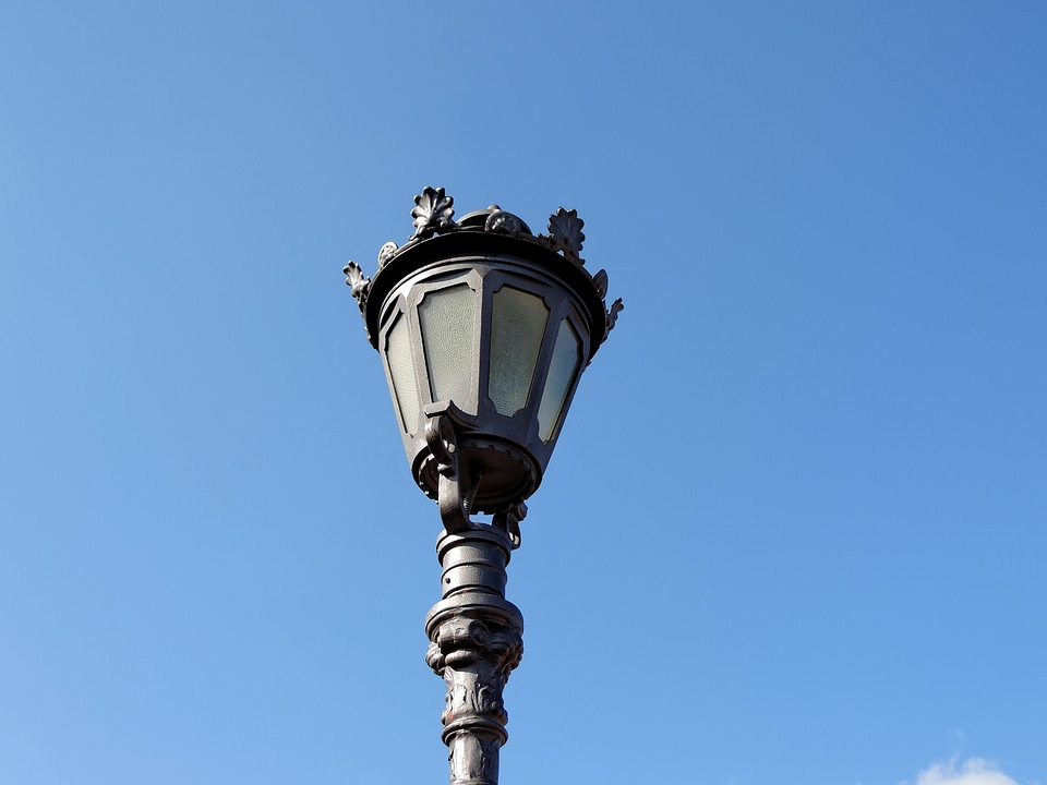Architecture lamp outdoors photo