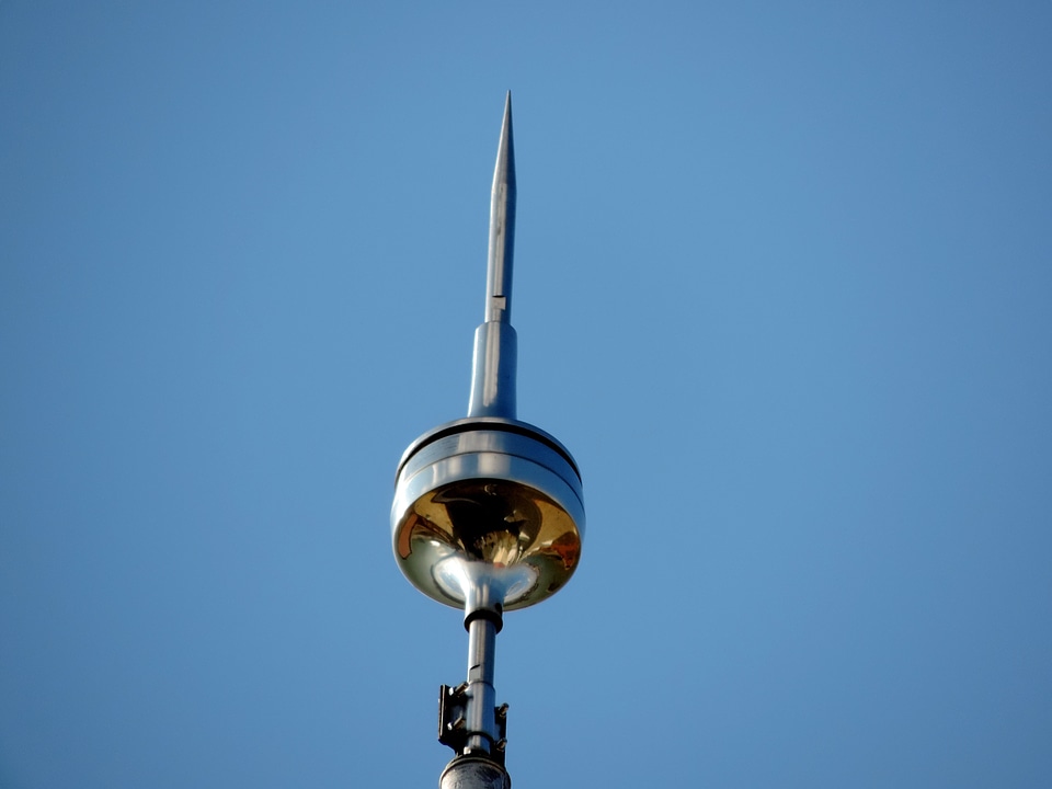 Device outdoors blue sky