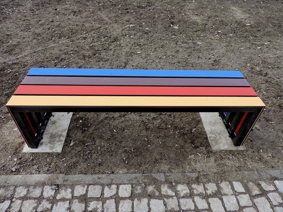 Bench empty seat