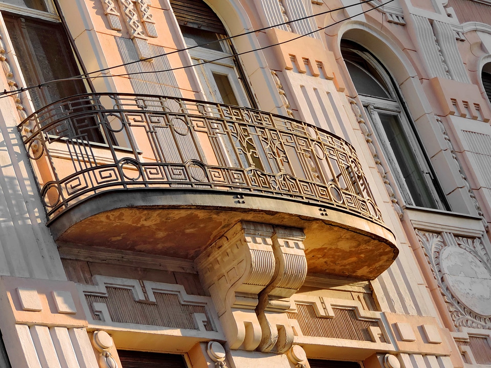 Balcony baroque cast iron