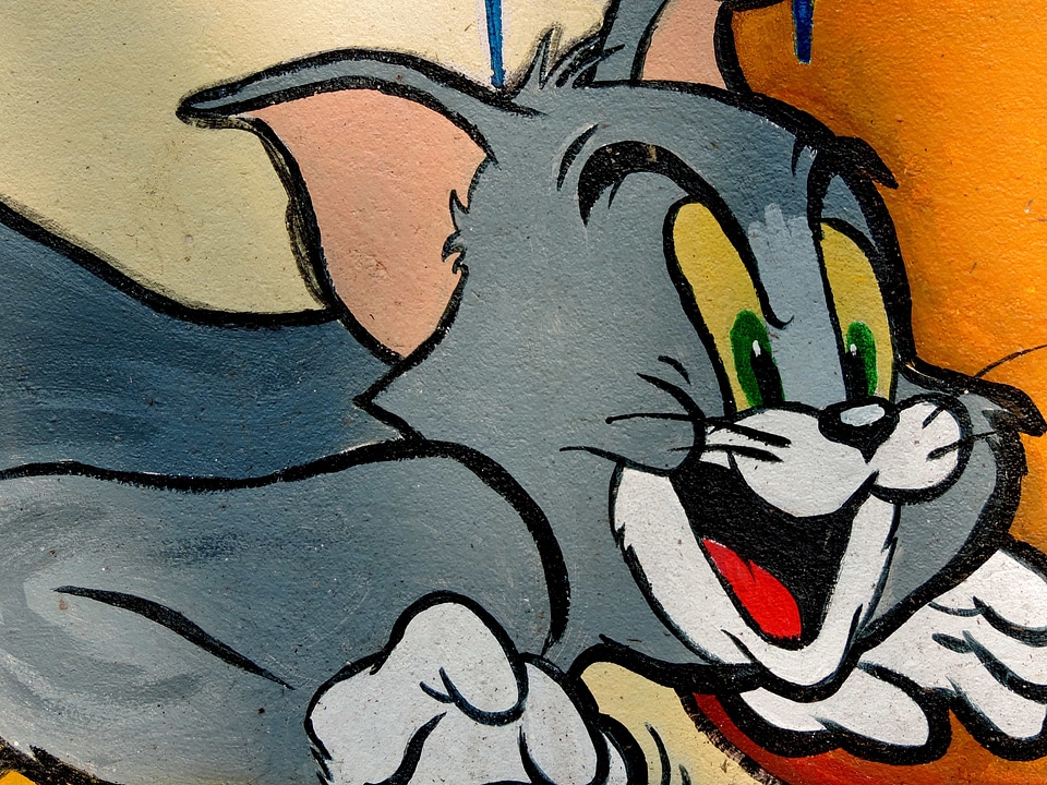 Cartoon graffiti decoration