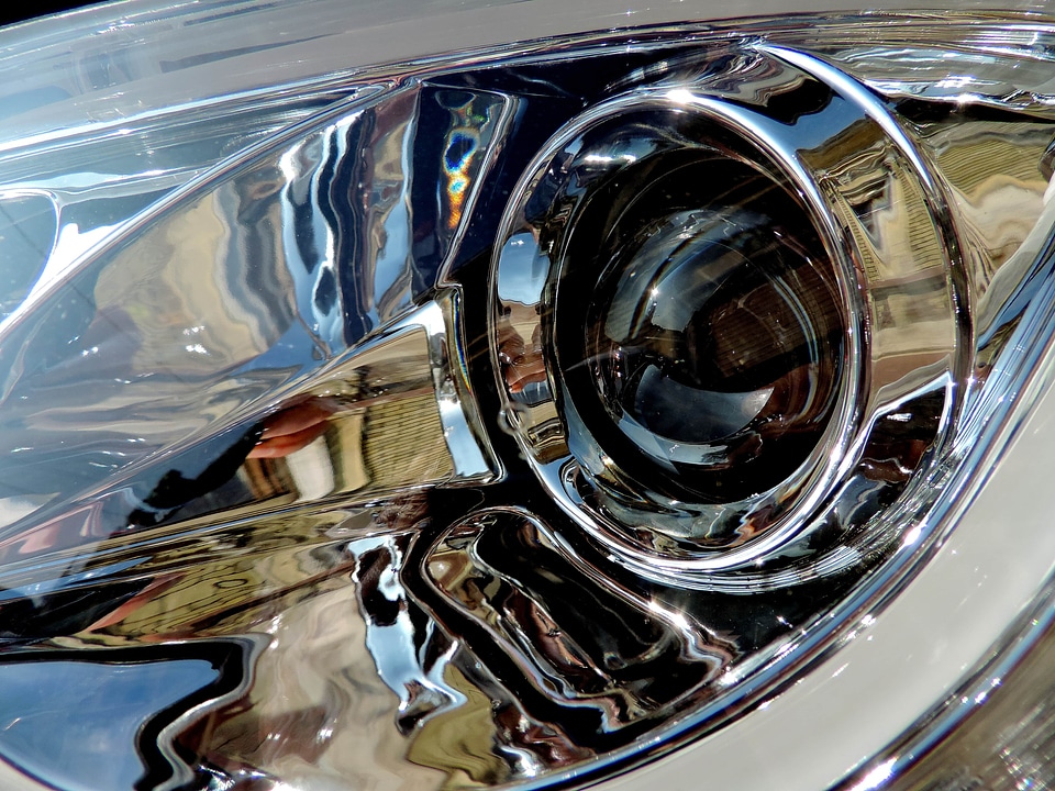 Glass glasses headlight