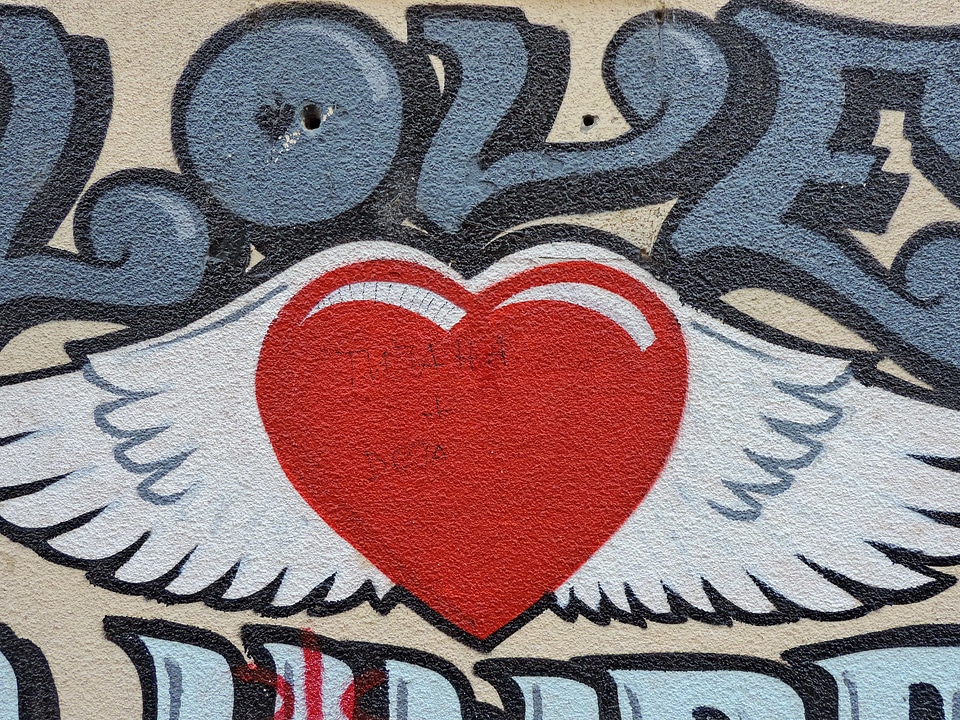 Heart love message