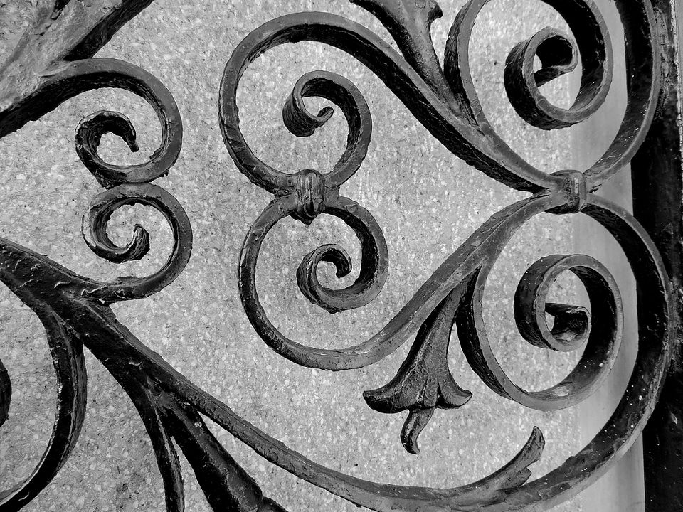 Arabesque art cast iron