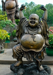 Statue fat belly laugh