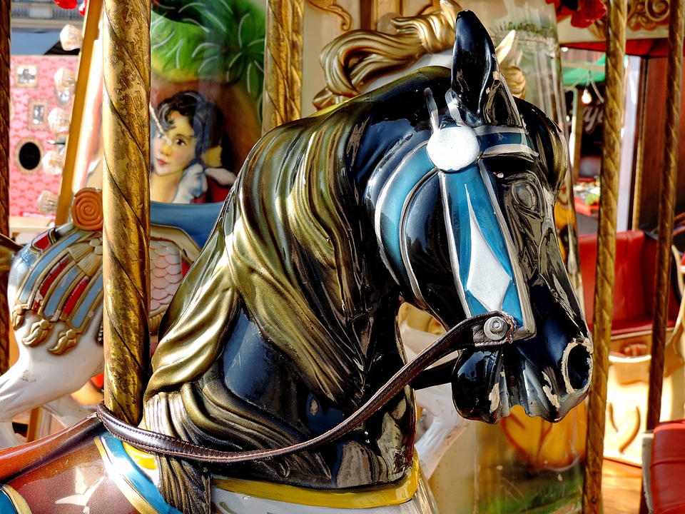Colorful horse toys
