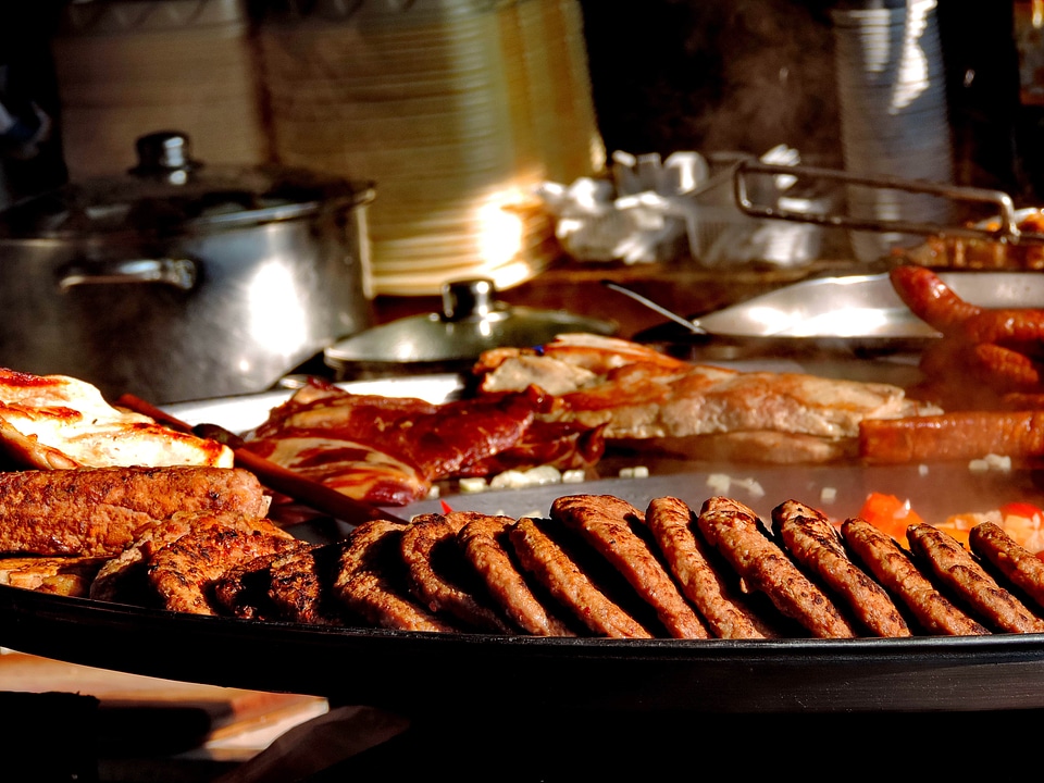 Sausage meat barbecue