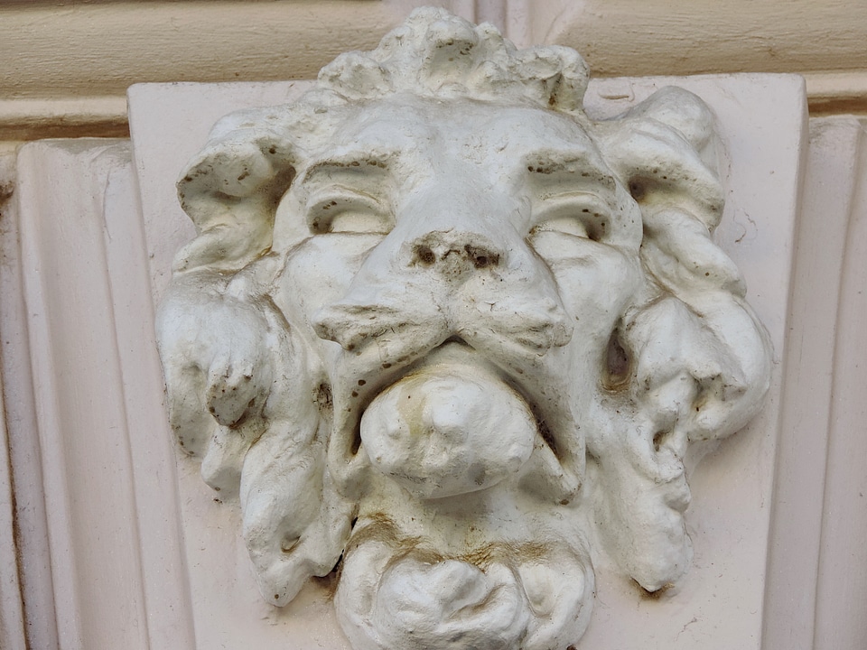 Art lion sculpture
