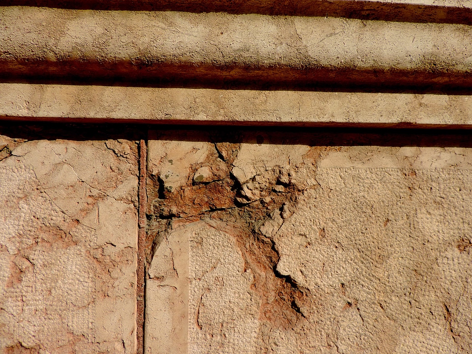 Cement building old